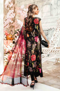 M.PRINTS 3 PIECE UNSTITCHED EMBROIDERED LAWN SUIT MPT-2607-B