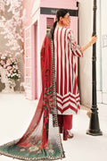 M.PRINTS 3 PIECE UNSTITCHED EMBROIDERED LAWN SUIT MPT-2609-A