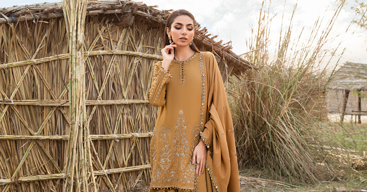 M.PRINTS 3 PIECE UNSTITCHED EMBROIDERED LAWN SUIT MPT-2401-A