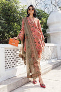 M.PRINTS 3 PIECE UNSTITCHED EMBROIDERED LAWN SUIT MPT-2707-A