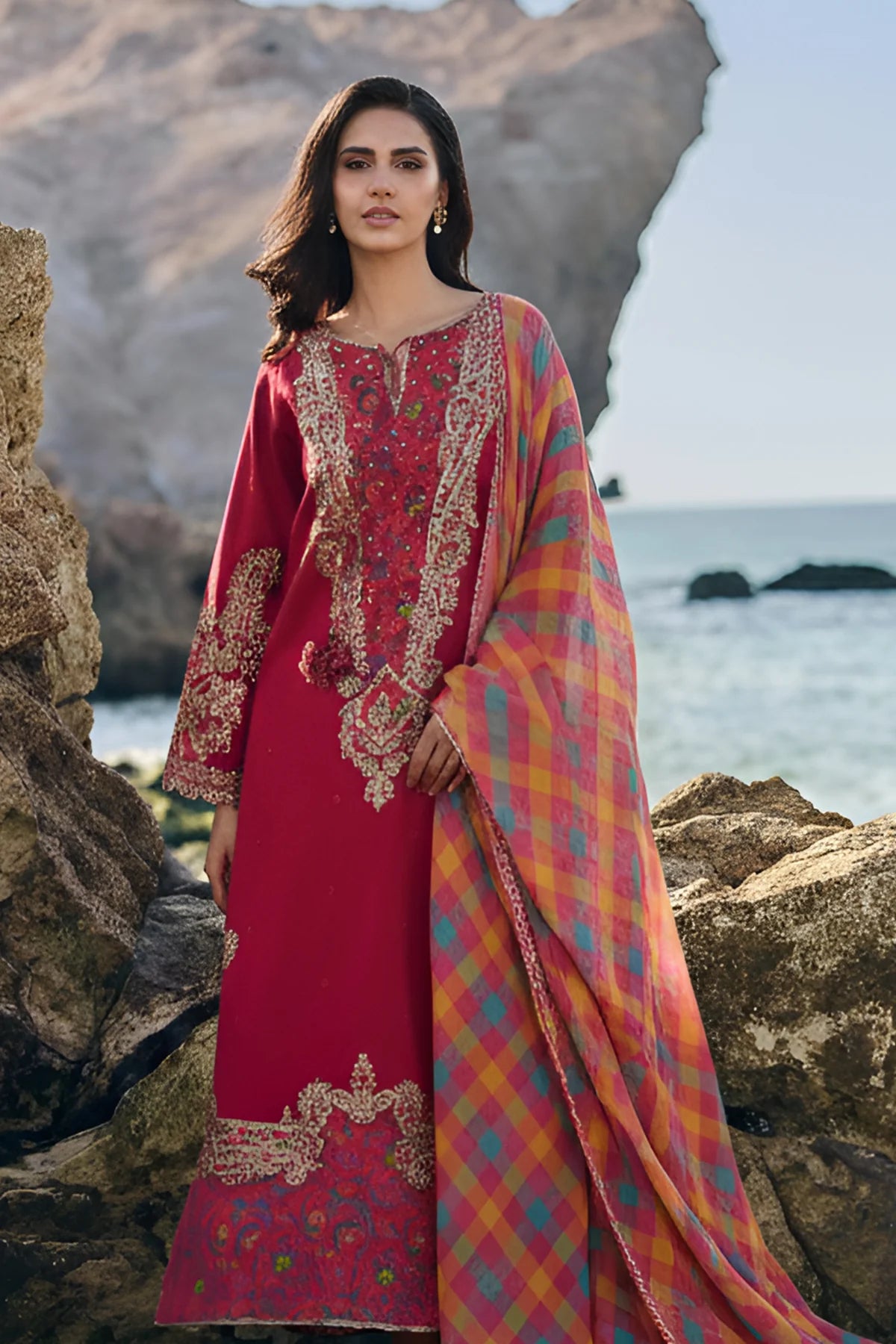 CHARIZMA 3-PC Unstitched Embroidered Lawn Collection CSN6-05