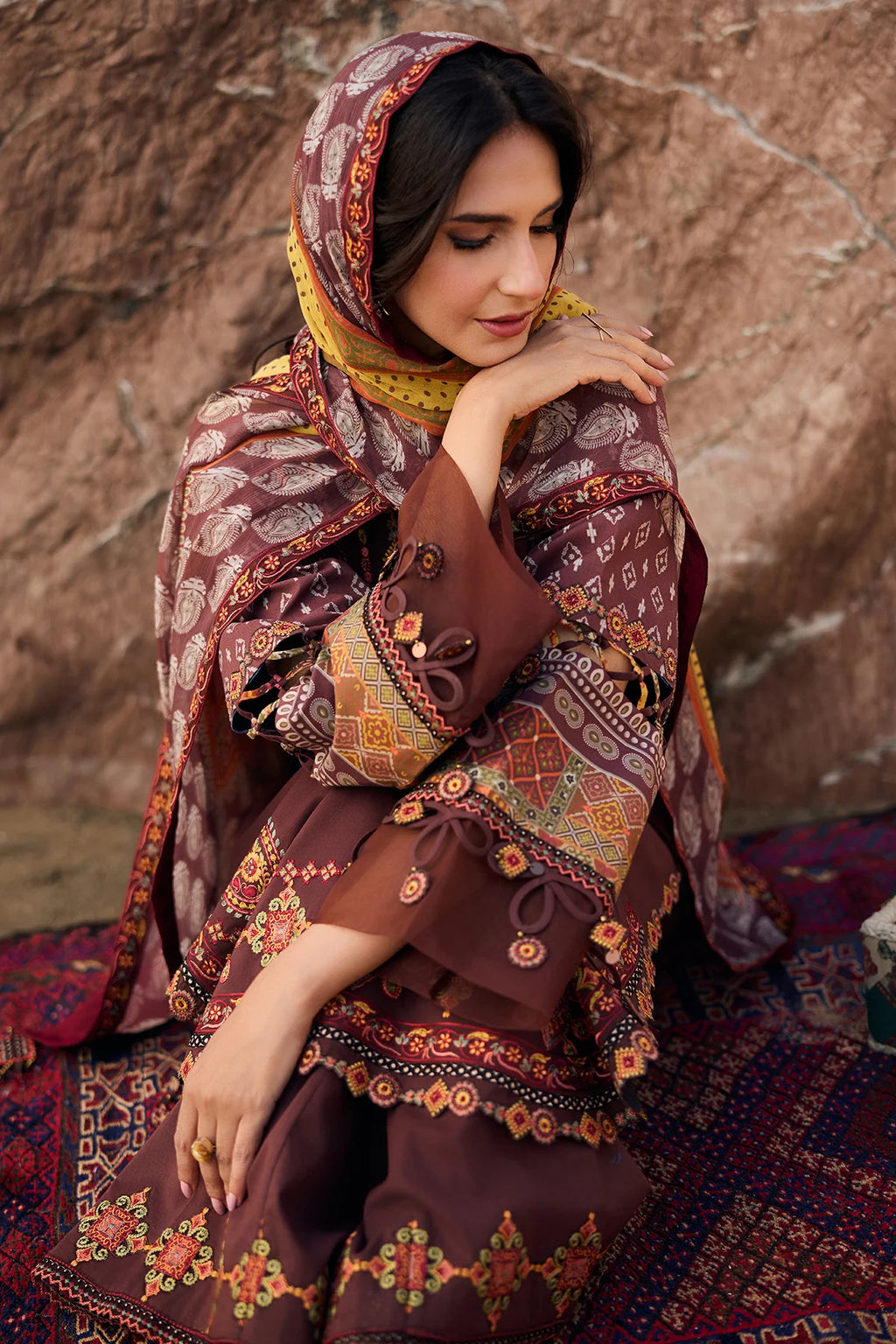 CHARIZMA 3-PC Unstitched Embroidered Lawn Collection CSN6-09