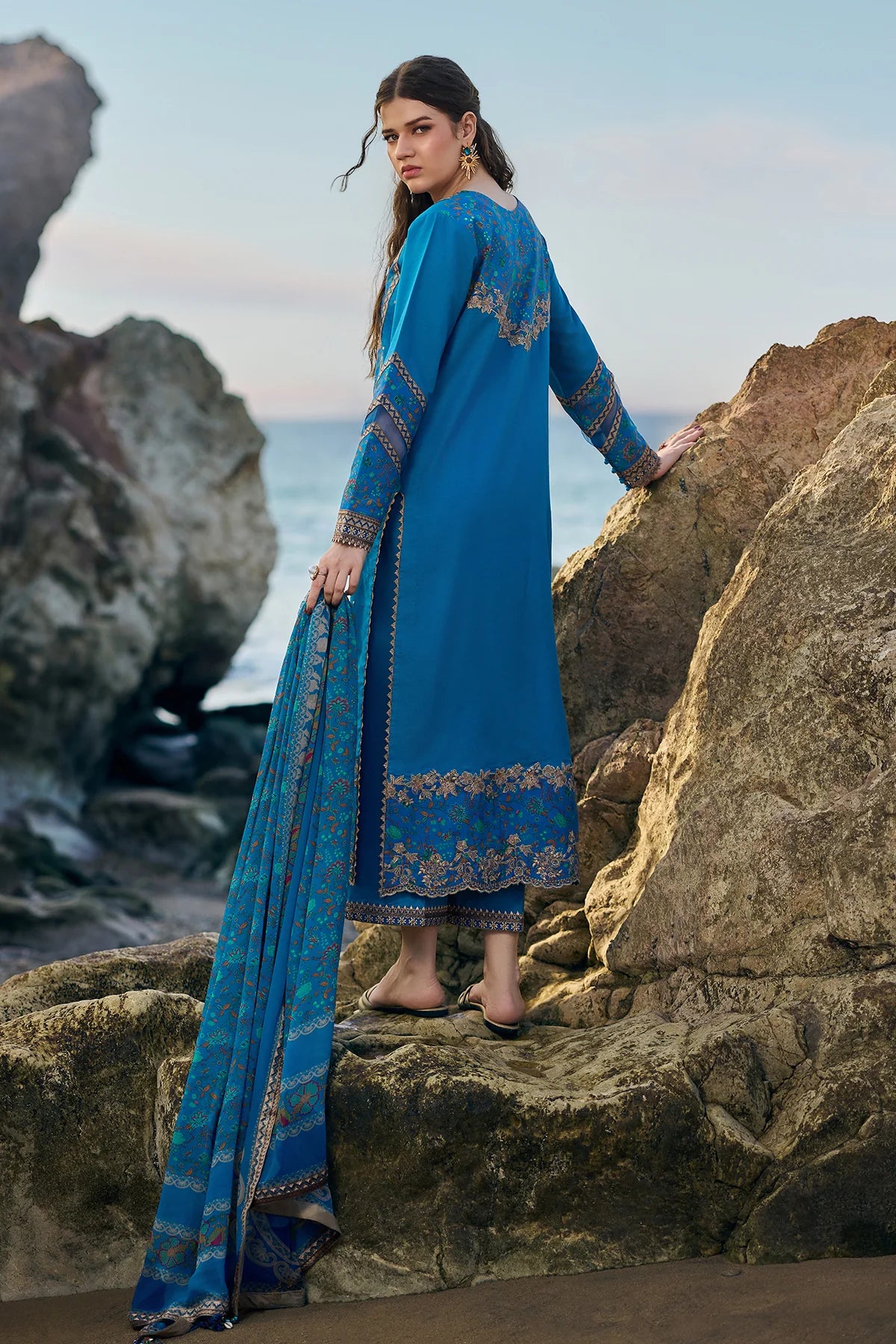 CHARIZMA 3-PC Unstitched Embroidered Lawn Collection CSN6-06