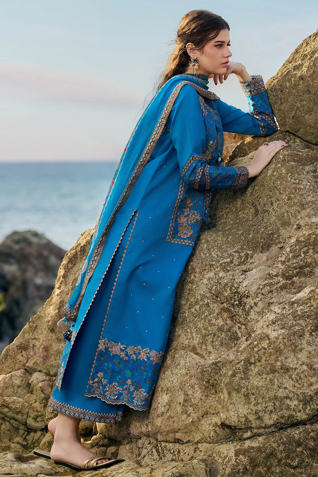 CHARIZMA 3-PC Unstitched Embroidered Lawn Collection CSN6-06