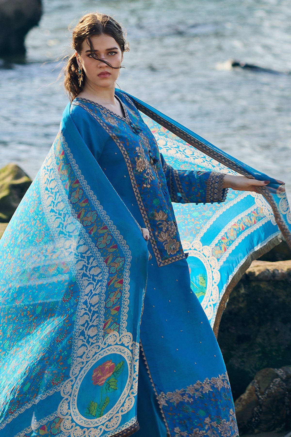 CHARIZMA 3-PC Unstitched Embroidered Lawn Collection CSN6-06