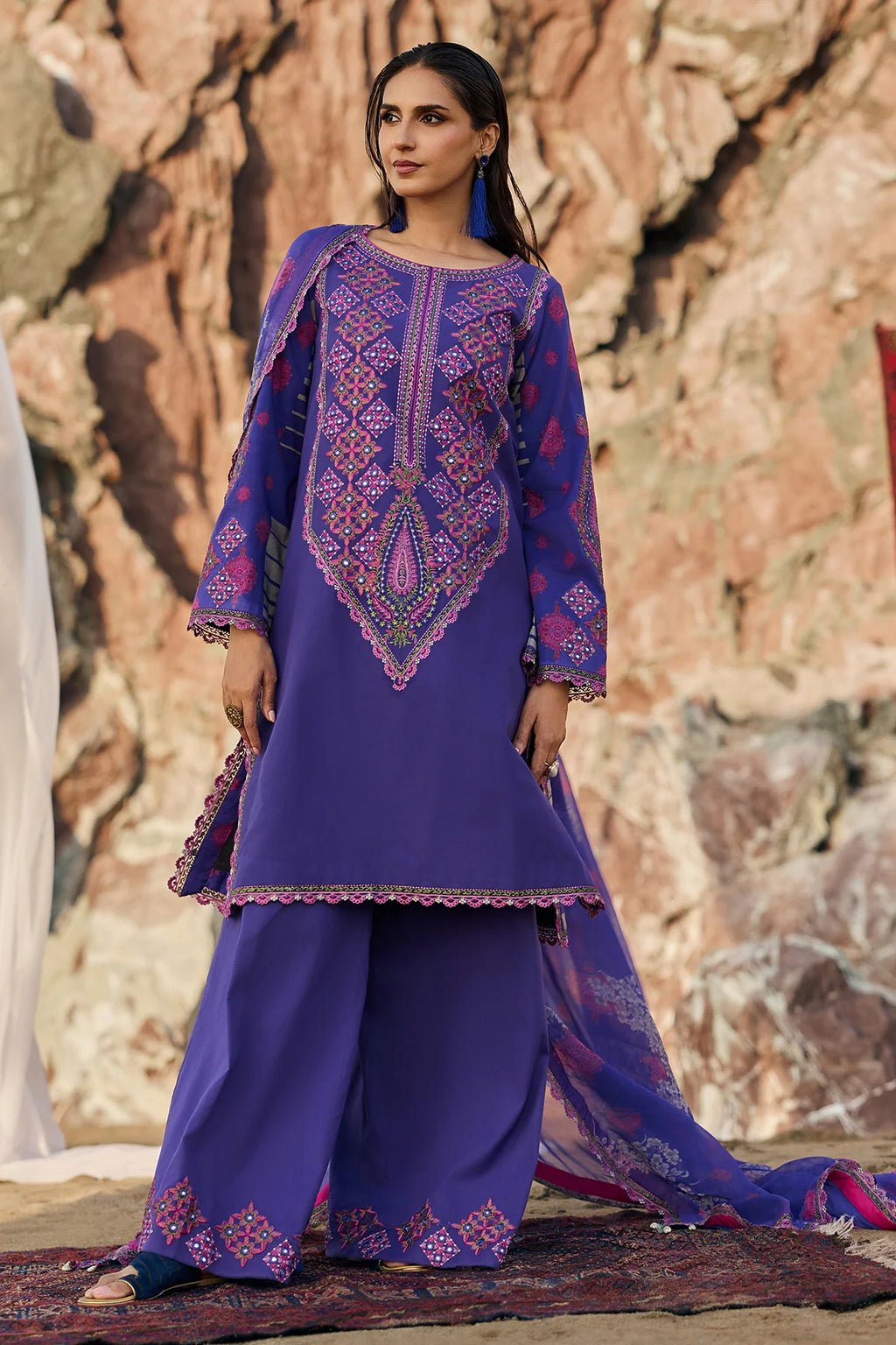 CHARIZMA 3-PC Unstitched Embroidered Lawn Collection CSN6-08