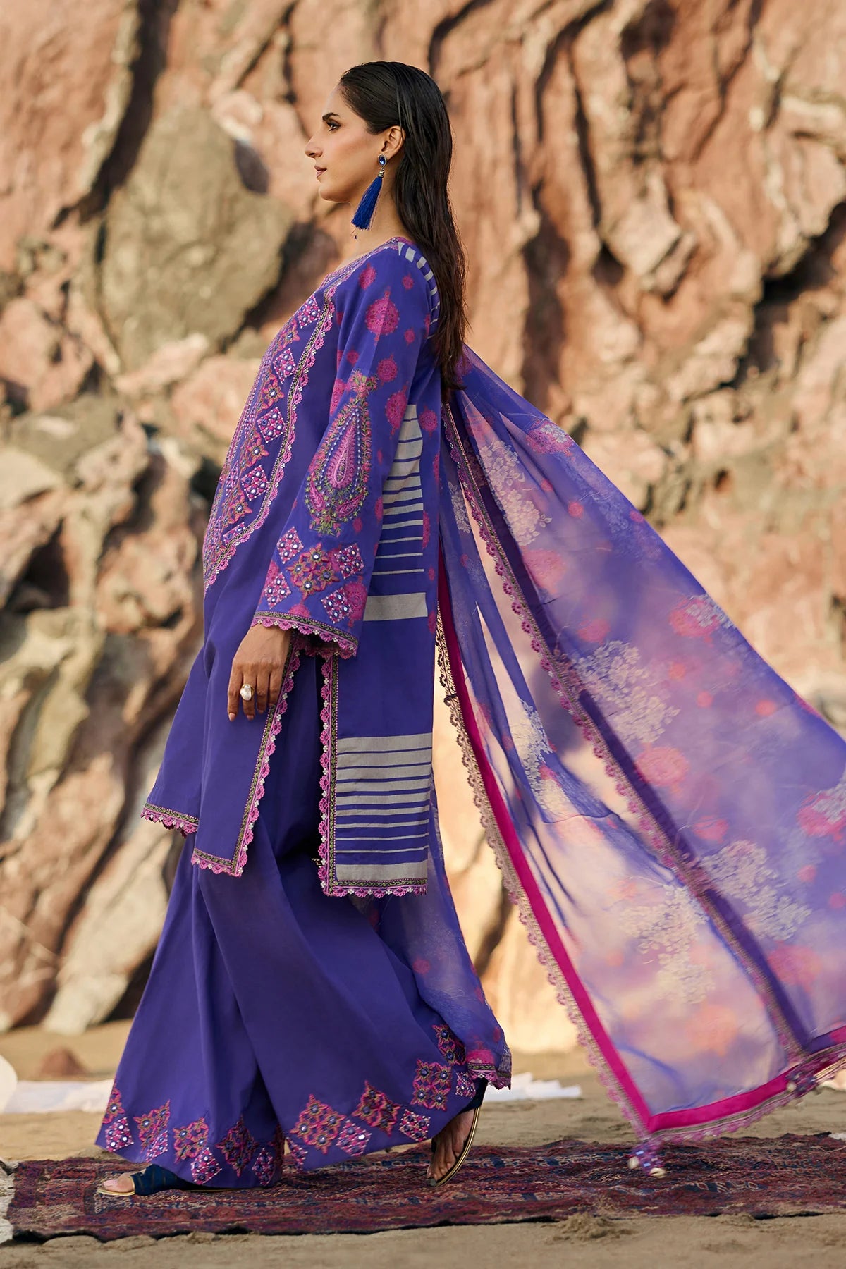 CHARIZMA 3-PC Unstitched Embroidered Lawn Collection CSN6-08