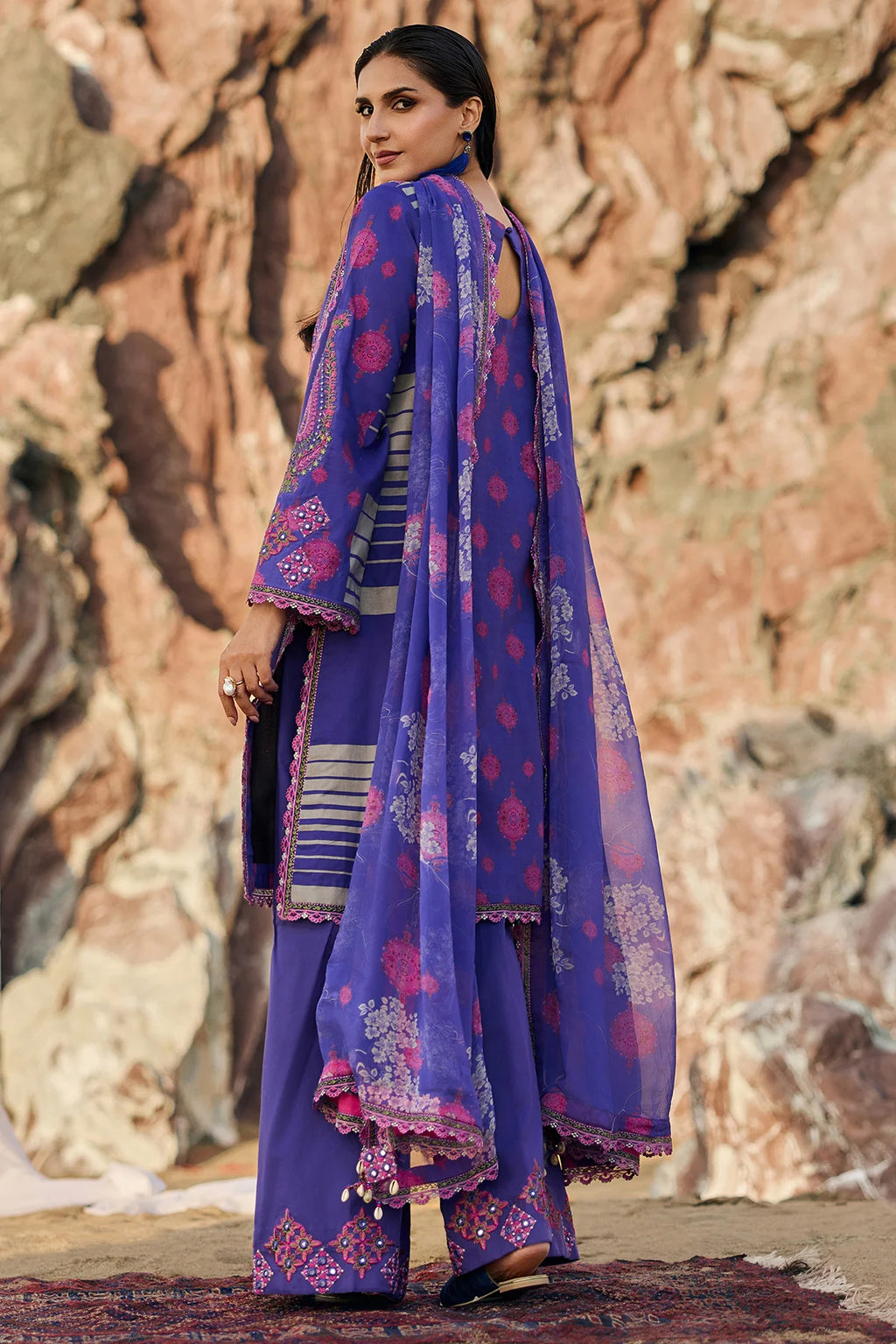 CHARIZMA 3-PC Unstitched Embroidered Lawn Collection CSN6-08