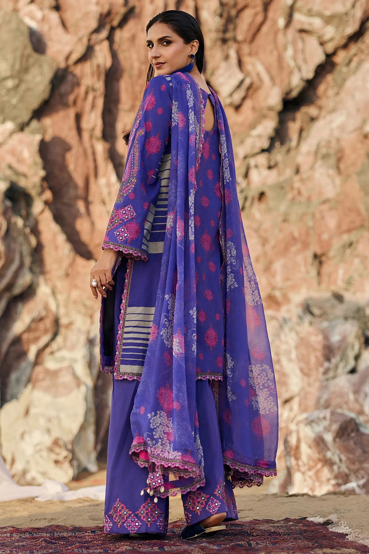 CHARIZMA 3-PC Unstitched Embroidered Lawn Collection CSN6-08