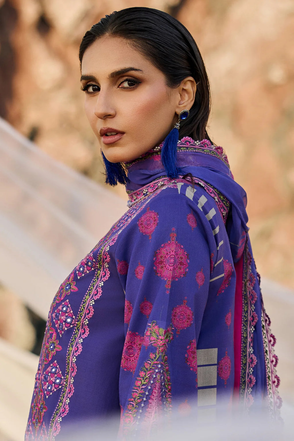CHARIZMA 3-PC Unstitched Embroidered Lawn Collection CSN6-08