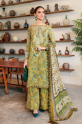 M.PRINTS 3 PIECE UNSTITCHED EMBROIDERED LAWN SUIT MPT-2513-B