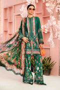 M.PRINTS 3 PIECE UNSTITCHED EMBROIDERED LAWN SUIT MPT-2610-A