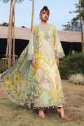 M.PRINTS 3 PIECE UNSTITCHED EMBROIDERED LAWN SUIT MPT-2908-B