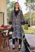 M.PRINTS 3 PIECE UNSTITCHED EMBROIDERED LAWN SUIT MPT-2914-B