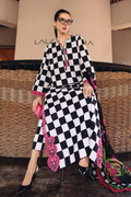 M.PRINTS 3 PIECE UNSTITCHED EMBROIDERED LAWN SUIT MPT-2906-B