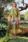 M.PRINTS 3 PIECE UNSTITCHED EMBROIDERED LAWN SUIT MPT-2905-B